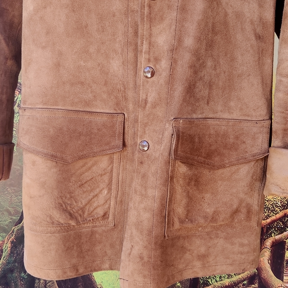 R M. WILLIAMS LONG HORN vintage heavy winter sheepskin jacket - Picture 7 of 12